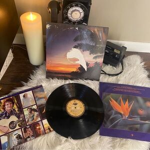 Warner Bros 1977 America/Harbor 12" Vinyl LP Record + Poster